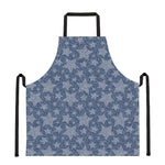 Star Denim Jeans Pattern Print Apron