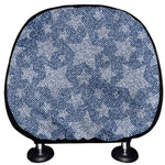 Star Denim Jeans Pattern Print Car Headrest Covers