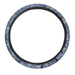 Star Denim Jeans Pattern Print Car Steering Wheel Cover