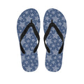 Star Denim Jeans Pattern Print Flip Flops