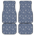 Star Denim Jeans Pattern Print Front and Back Car Floor Mats