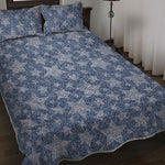 Star Denim Jeans Pattern Print Quilt Bed Set