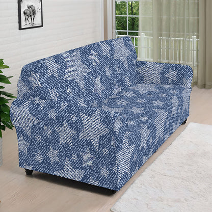 Star Denim Jeans Pattern Print Sofa Cover