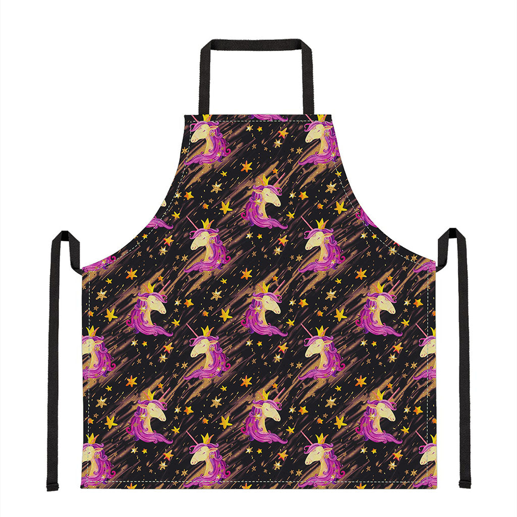 Star Fairy Unicorn Pattern Print Apron