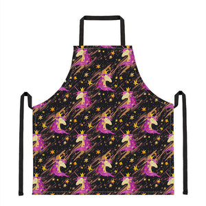 Star Fairy Unicorn Pattern Print Apron