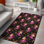 Star Fairy Unicorn Pattern Print Area Rug GearFrost