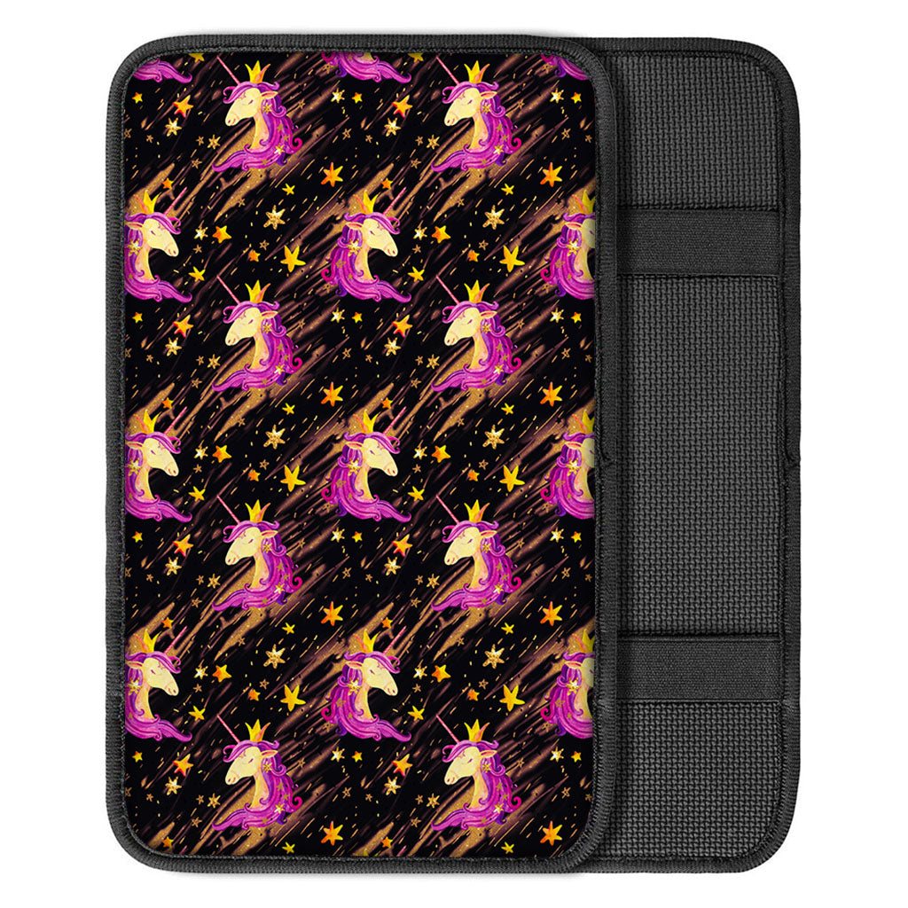 Star Fairy Unicorn Pattern Print Car Center Console Cover