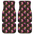 Star Fairy Unicorn Pattern Print Front and Back Car Floor Mats