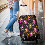 Star Fairy Unicorn Pattern Print Luggage Cover GearFrost