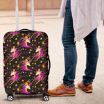 Star Fairy Unicorn Pattern Print Luggage Cover GearFrost
