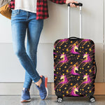 Star Fairy Unicorn Pattern Print Luggage Cover GearFrost