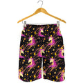 Star Fairy Unicorn Pattern Print Men's Shorts