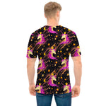 Star Fairy Unicorn Pattern Print Men's T-Shirt