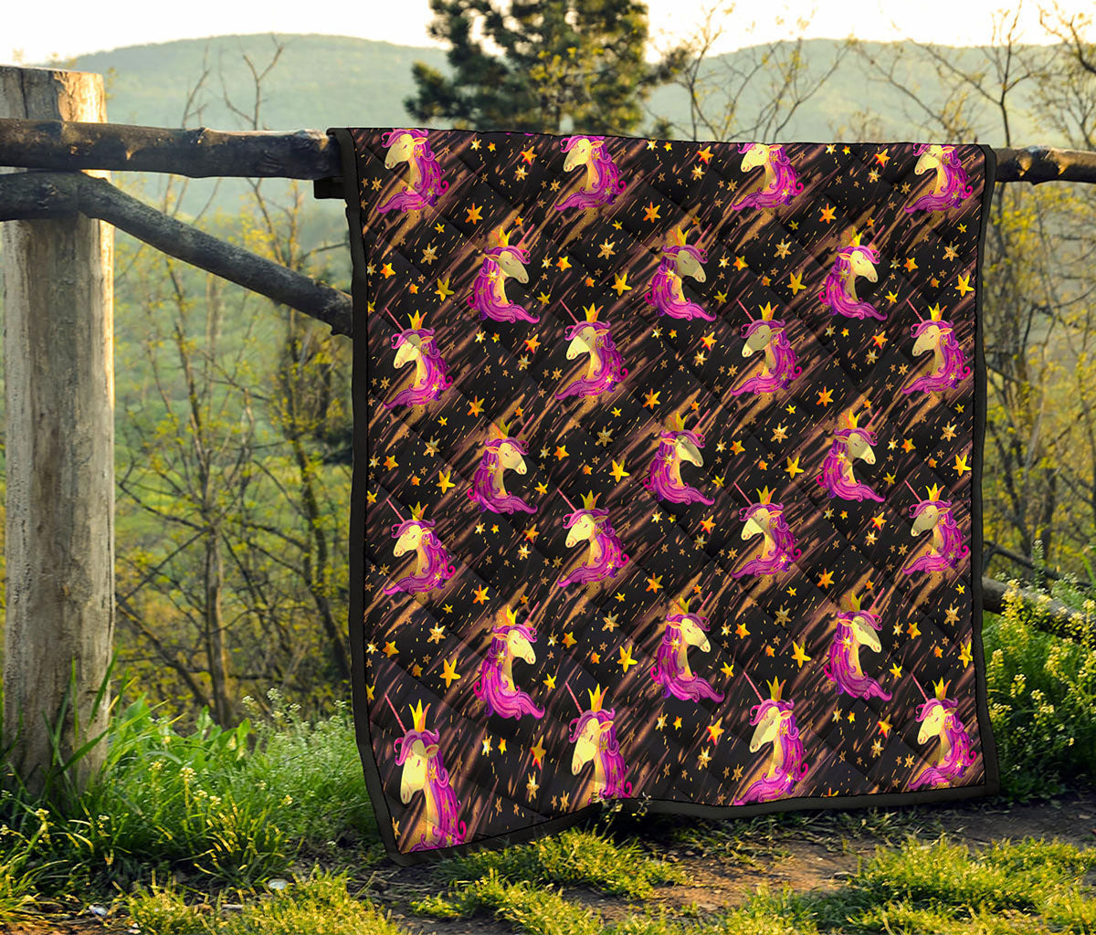 Star Fairy Unicorn Pattern Print Quilt
