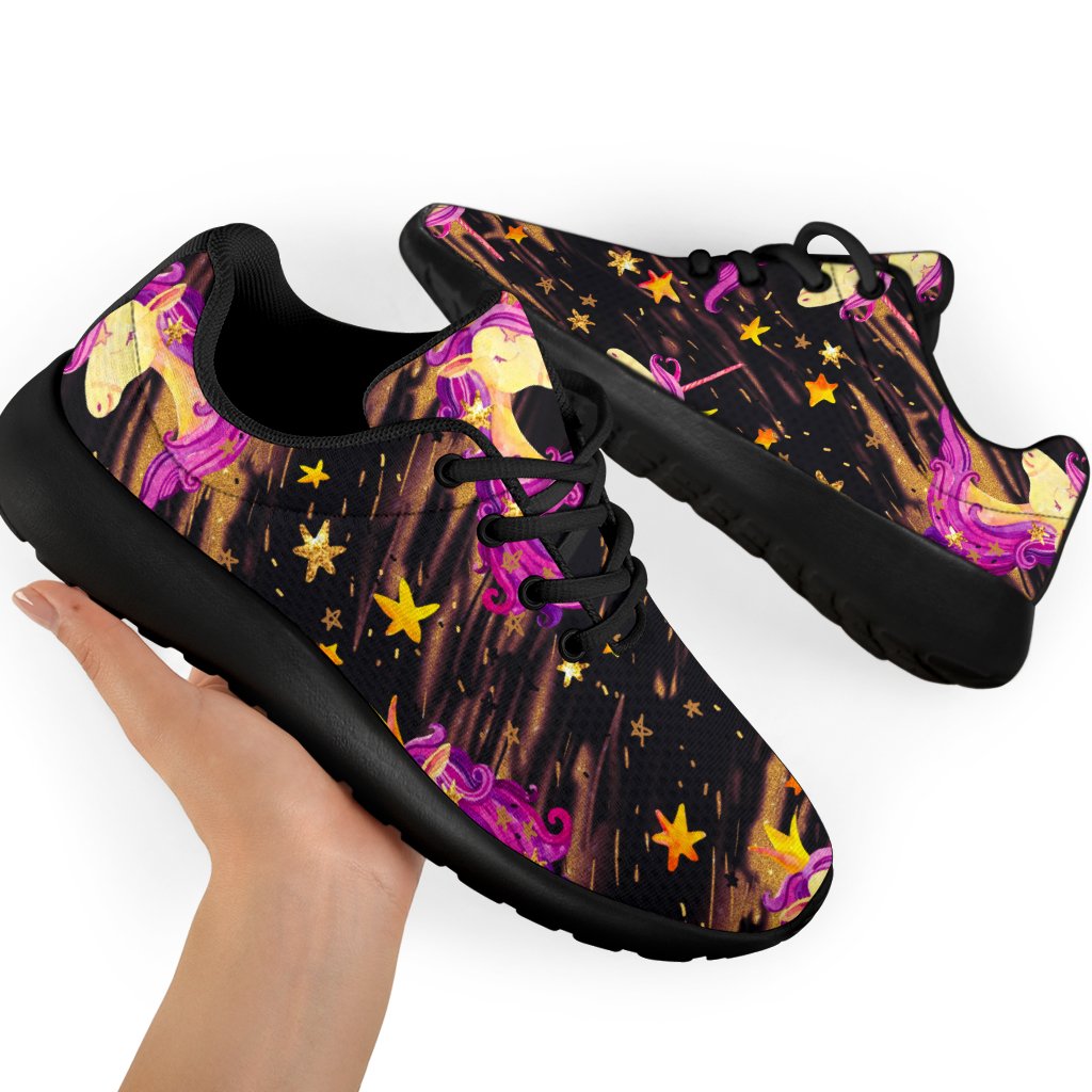 Star Fairy Unicorn Pattern Print Sport Shoes GearFrost