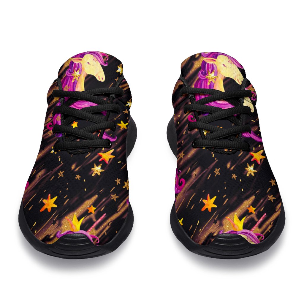 Star Fairy Unicorn Pattern Print Sport Shoes GearFrost