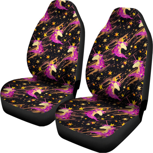 Star Fairy Unicorn Pattern Print Universal Fit Car Seat Covers