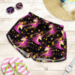 Star Fairy Unicorn Pattern Print Women's Shorts