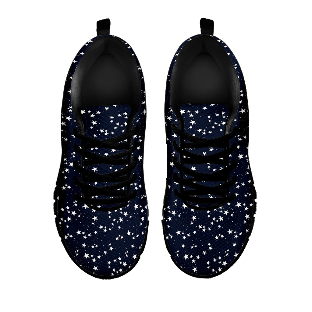 Star Sky Pattern Print Black Sneakers