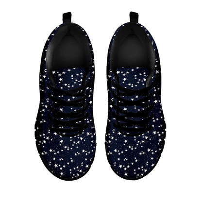 Star Sky Pattern Print Black Sneakers