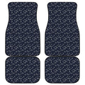 Star Sky Pattern Print Front and Back Car Floor Mats