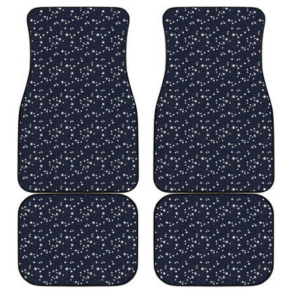 Star Sky Pattern Print Front and Back Car Floor Mats