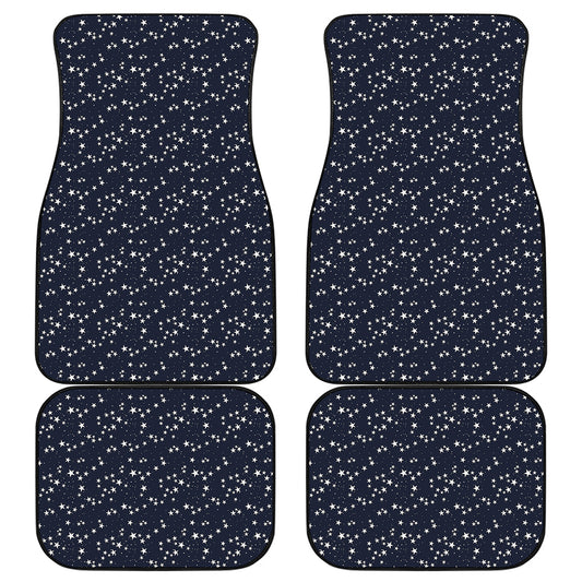 Star Sky Pattern Print Front and Back Car Floor Mats