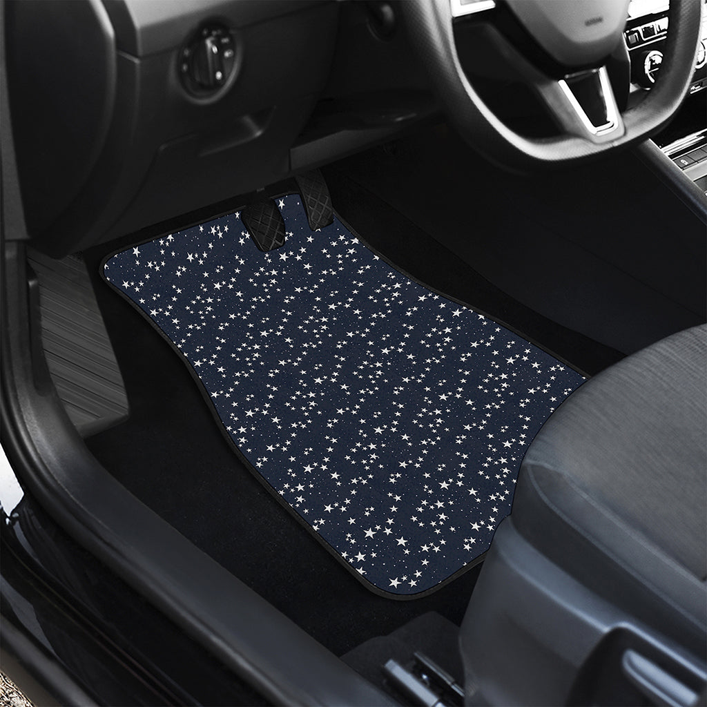 Star Sky Pattern Print Front and Back Car Floor Mats