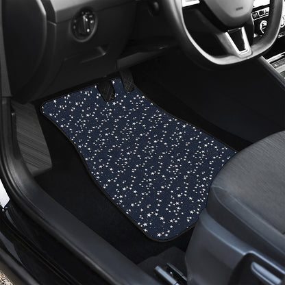 Star Sky Pattern Print Front and Back Car Floor Mats