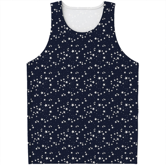 Star Sky Pattern Print Men's Tank Top