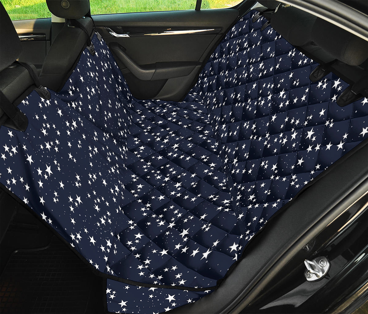 Star Sky Pattern Print Pet Car Back Seat Cover