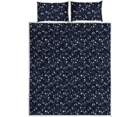 Star Sky Pattern Print Quilt Bed Set