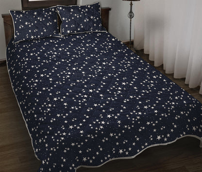 Star Sky Pattern Print Quilt Bed Set