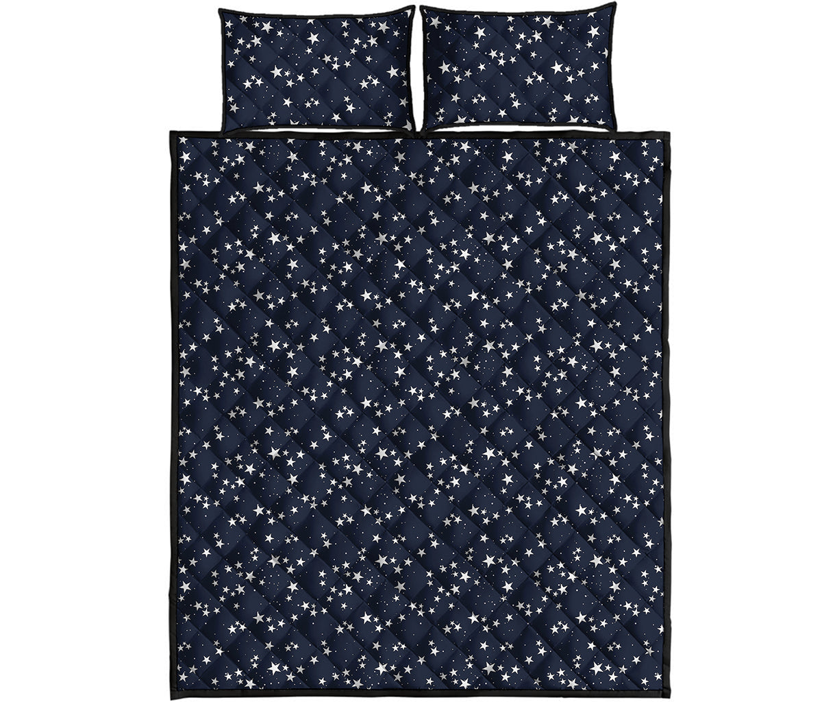 Star Sky Pattern Print Quilt Bed Set