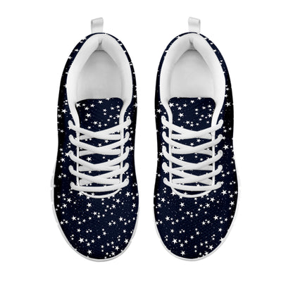 Star Sky Pattern Print White Sneakers