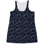 Star Sky Pattern Print Women's Racerback Tank Top