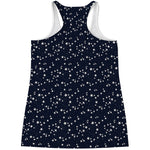 Star Sky Pattern Print Women's Racerback Tank Top