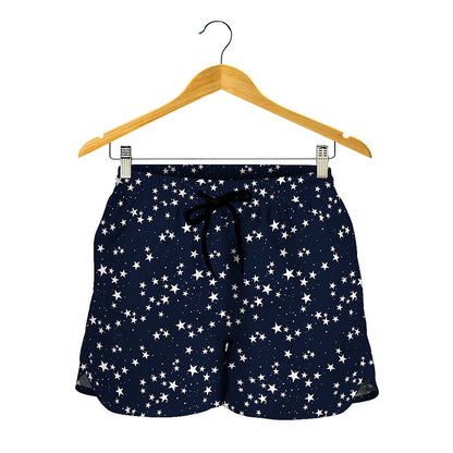 Star Sky Pattern Print Women's Shorts