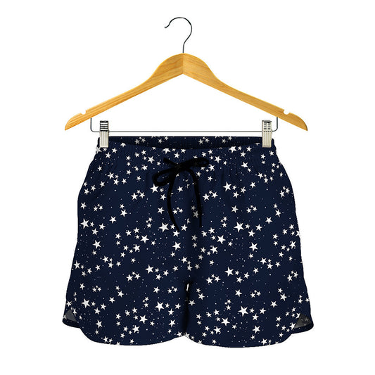 Star Sky Pattern Print Women's Shorts