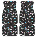 Star Space Unicorn Pattern Print Front and Back Car Floor Mats