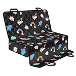 Star Space Unicorn Pattern Print Pet Car Back Seat Cover