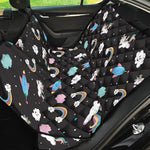 Star Space Unicorn Pattern Print Pet Car Back Seat Cover