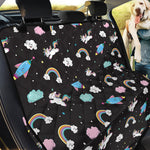 Star Space Unicorn Pattern Print Pet Car Back Seat Cover