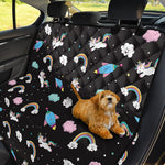 Star Space Unicorn Pattern Print Pet Car Back Seat Cover