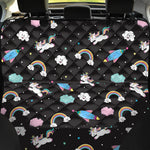 Star Space Unicorn Pattern Print Pet Car Back Seat Cover