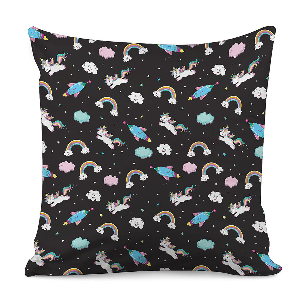 Star Space Unicorn Pattern Print Pillow Cover