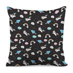 Star Space Unicorn Pattern Print Pillow Cover