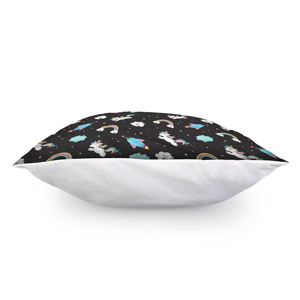 Star Space Unicorn Pattern Print Pillow Cover