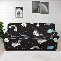 Star Space Unicorn Pattern Print Sofa Cover