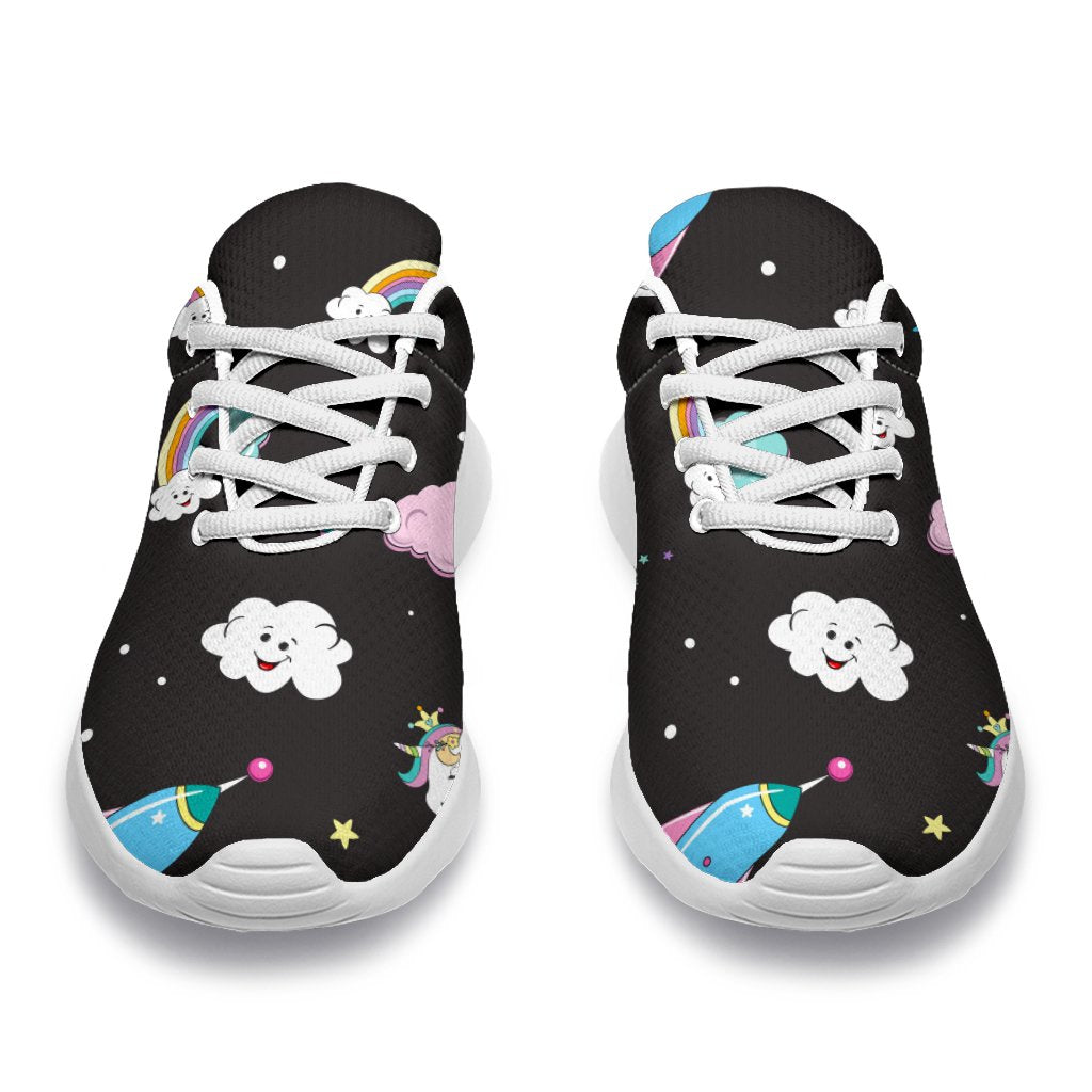 Star Space Unicorn Pattern Print Sport Shoes GearFrost